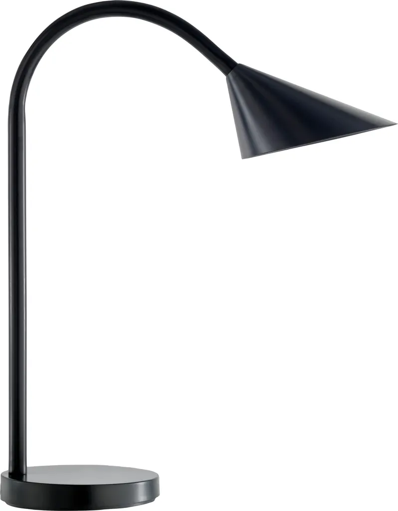 Lampe LED UNILUX SOL noir mat longue durée 20 000h économie énergie E