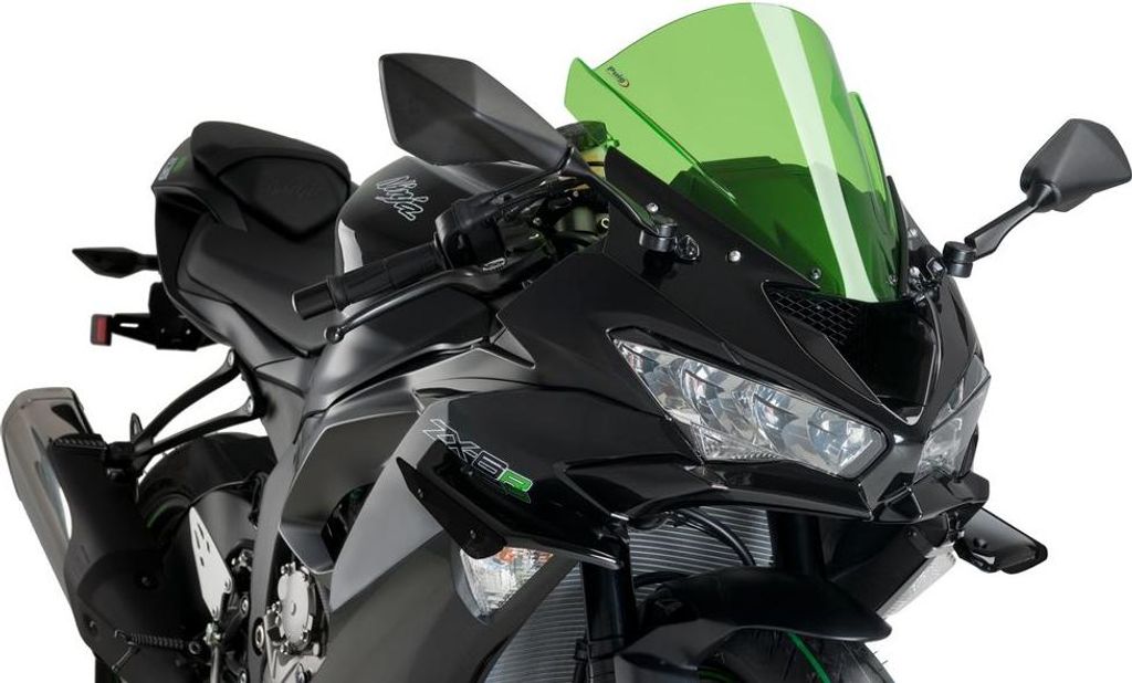 PUIG 3176N Sport Side Spoiler passend fuer KAWASAKI ZX-6R NINJA Schwarz