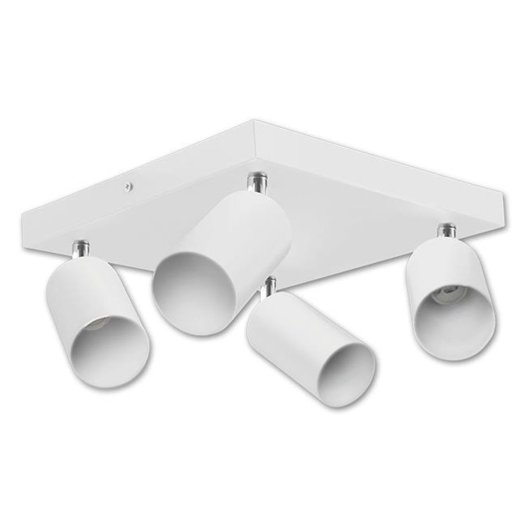 MasterLED Deckenstrahler LED GU10 weiß matt schwenkbar 4-flammig Aluminium IP20