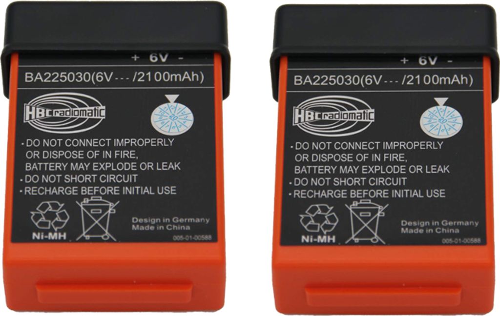 BA225030 6V 1500 mAh Batterie für HBC Fernbedienung Kran LKW Fahren FUB 05AA Batterie