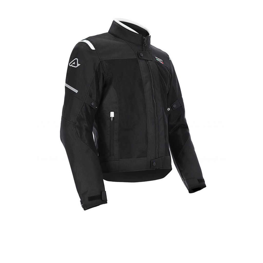ACERBIS Dual Road Jacke Polyester straßenzugelassen rubin schwarz/weiß größe L