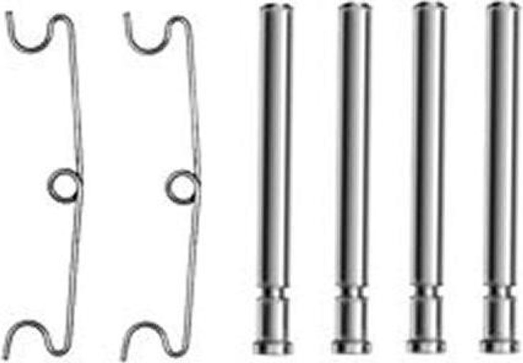 TRW PFK319 Zubehörsatz, Scheibenbremsbeläge OE 608119000 kompatibel mit Transporter IV