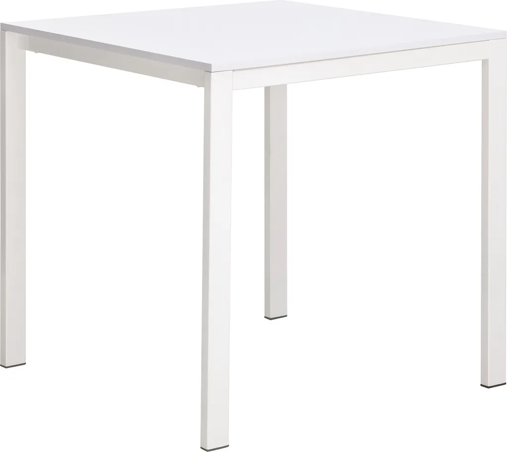 Table de salle à manger BISTRO 75x75 blanc - Modèle carré compact