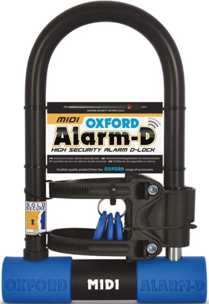 Antivol moto Oxford Alarm-D Midi : Sécurité U pour le stationnement