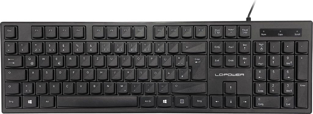 LC-Power LC-KEY-903DE Office-Tastatur, USB, schwarz