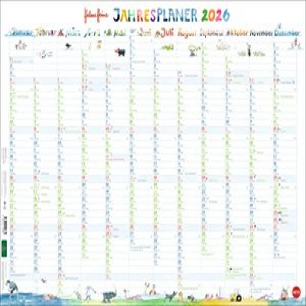 HEYE Posterplaner 2026 Helme Heine 68x48cm Produktbild 