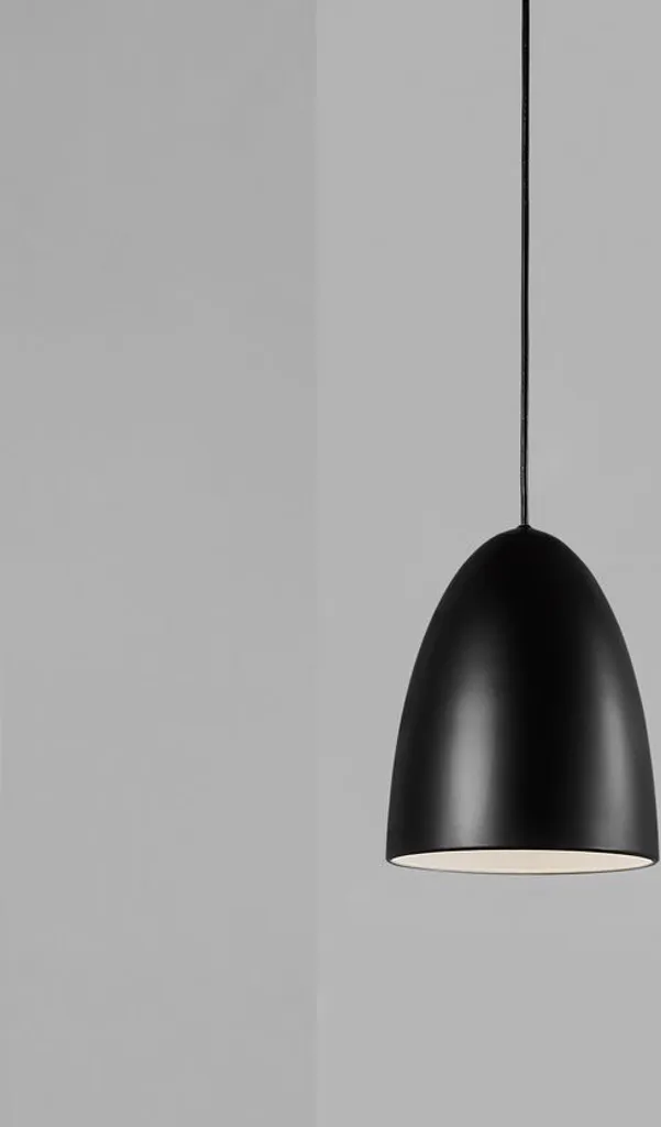 Suspension Noir Mat Nexus Ø20 - Éclairage Design Scandinave Moderne