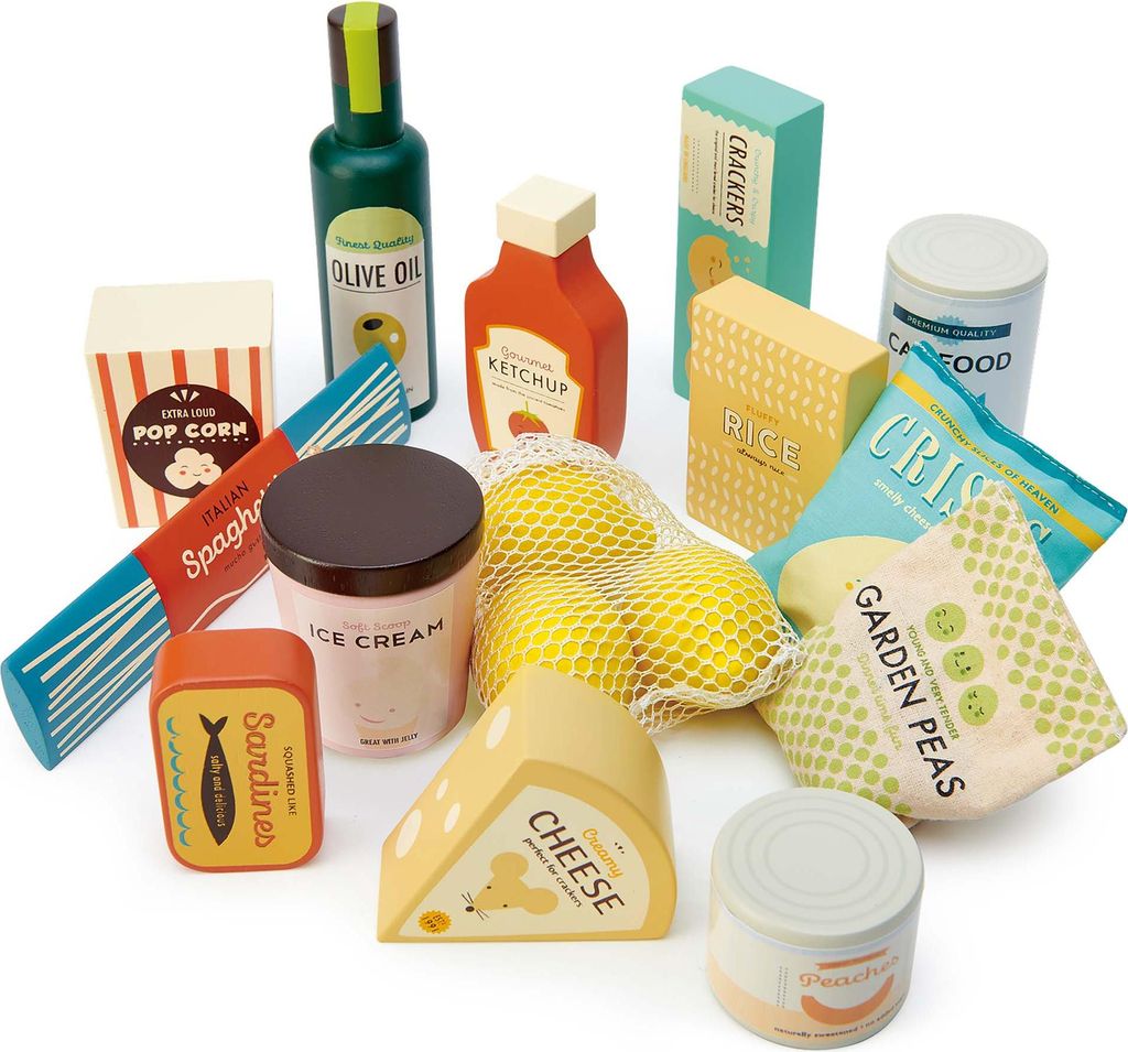 Tender Leaf Toys Supermarket Grocery Set, Zakupy, 3 lat(a) Zdjęcie produktu 