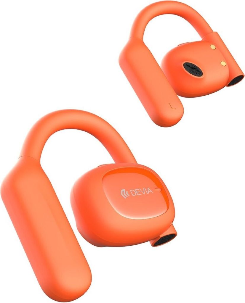 Devia Kabellose Kopfhörer Over-Ear-Kopfhörer mit Bluetooth 5.3-Technologie Wireless Stereo 800 mAh Orange