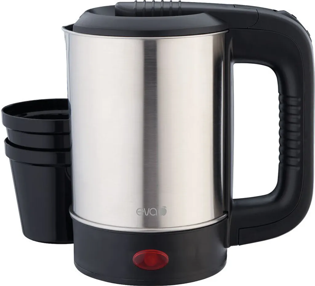 Bouilloire Eva 0,5L 1000W : mini bouilloire compacte pour voyage