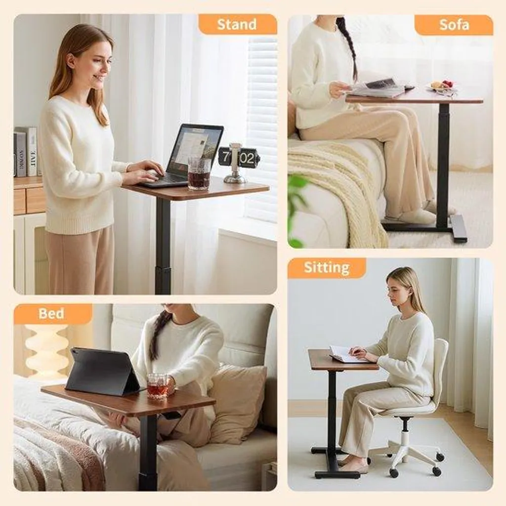 Dites Adieu au Mal de Dos avec cette Table Réglable Assis-Debout Mobile - 10