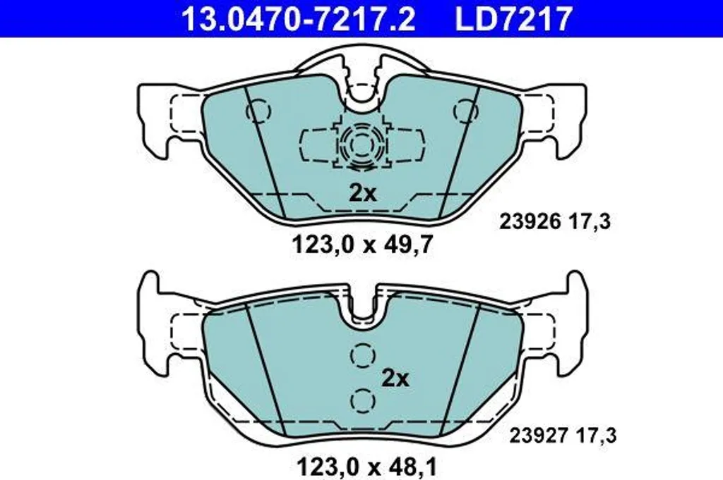Plaquettes de Frein ATE Haute Résistance pour BMW X1 E84 et E90 E92
