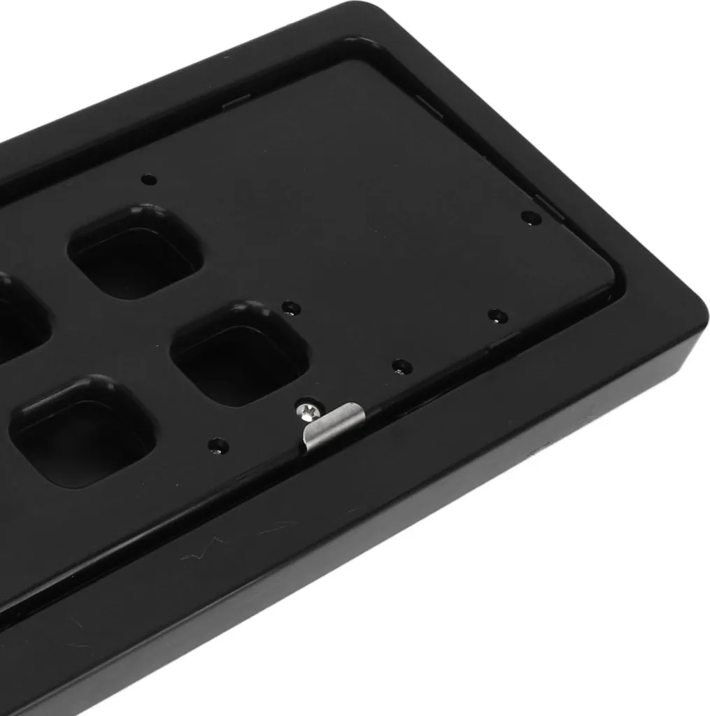 Support plaque d'immatriculation escamotable électrique avec commande