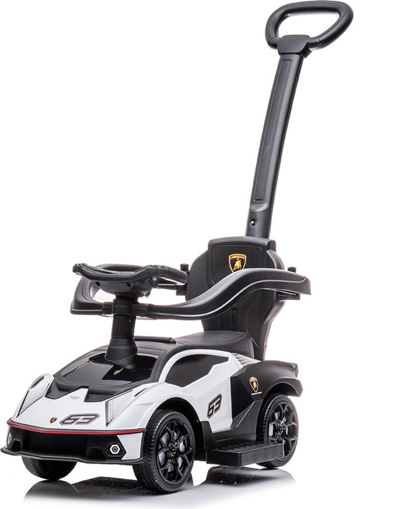 Billy Lauflernwagen mit Schiebestange Lamborghini SCV12 Weiß