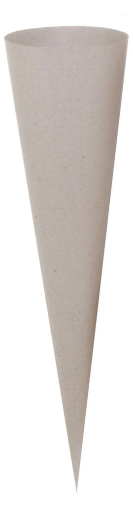 Cornets d'école bruts gris 70 cm, quantité : 1 (nouveau) Image du produit 