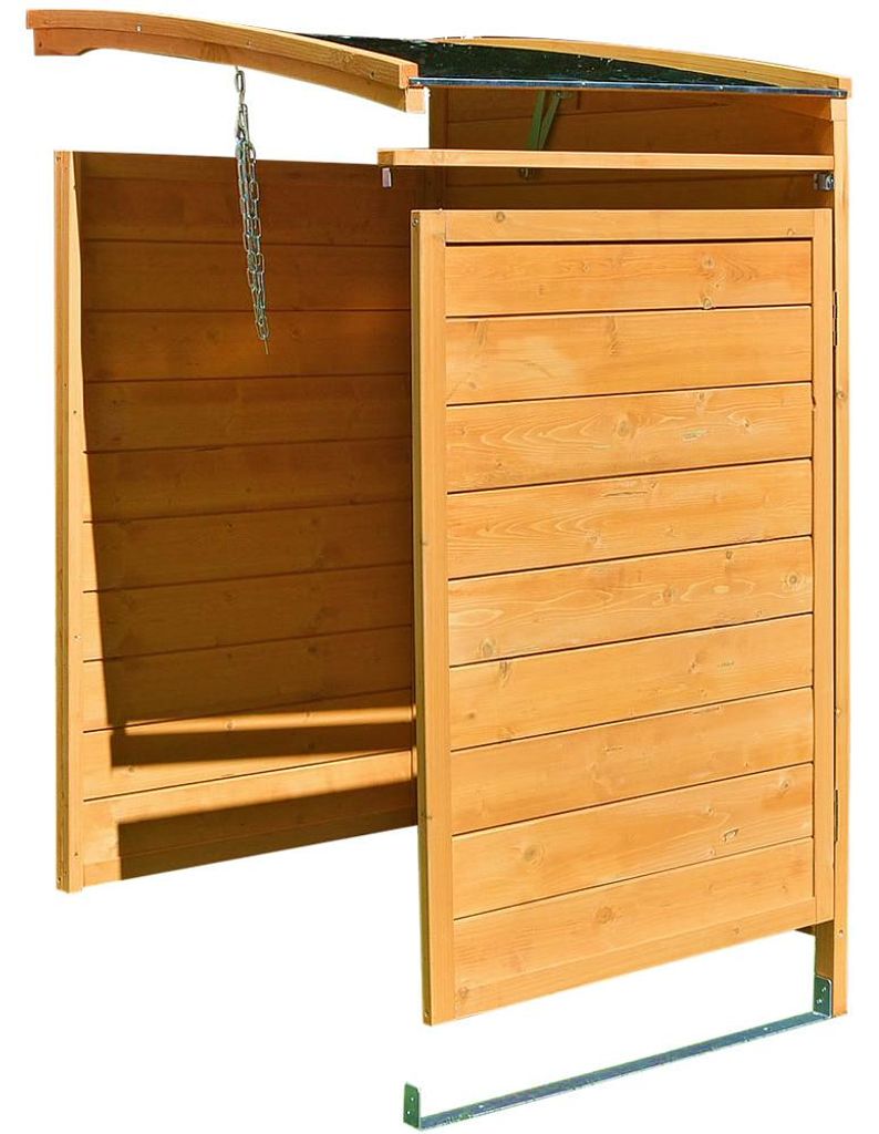 Pojemnik na śmieci brązowy skrzynia dodatkowa 2x 120L lub Zdjęcie produktu 