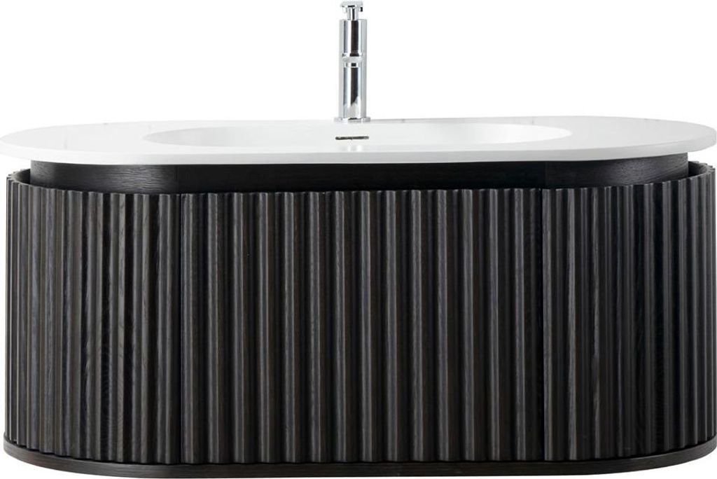 Waschtischunterschrank-Set ISARA 100 cm Waschtisch mattweiß Produktbild 