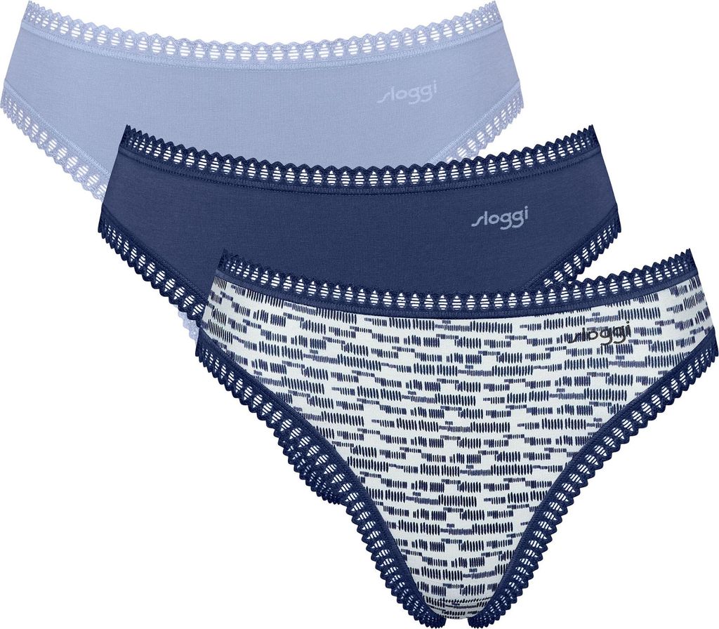 sloggi Damen Tai-Slip 3-Pack GO Crush High leg - MULTIPLE COLOURS 3 - Größe XS