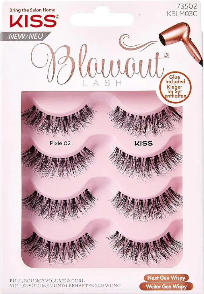 Faux Cils Kiss Pixie 02 Blowout - Effet Extension Volume Russe