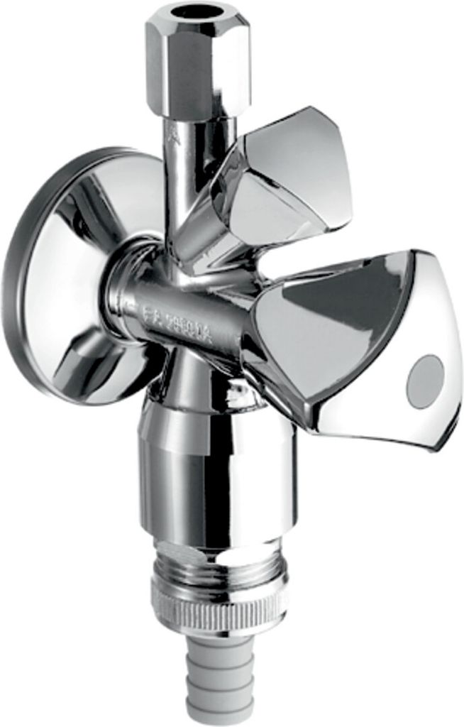 Schell Kombinations-Eckventil mit Rückflussverhinderer und Rohrbelüfter, ASAG easy 1/2" chrom 038490699