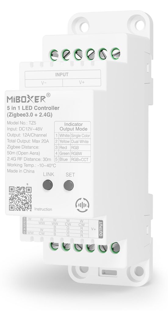 MiBoxer TZ5 Zigbee 3.0  und  2.4G Funk LED Controller für Produktbild 