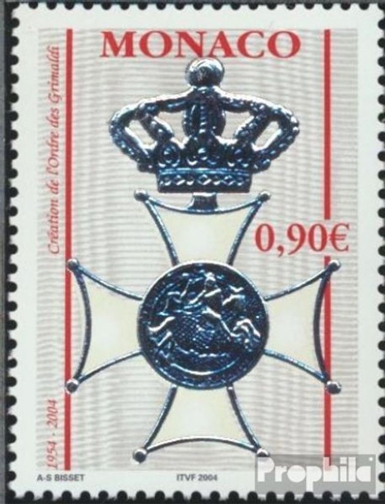 Briefmarken Monaco 2004 Mi 2695 (kompl.Ausg.) postfrisch 50 Jahre Grimaldi Orden