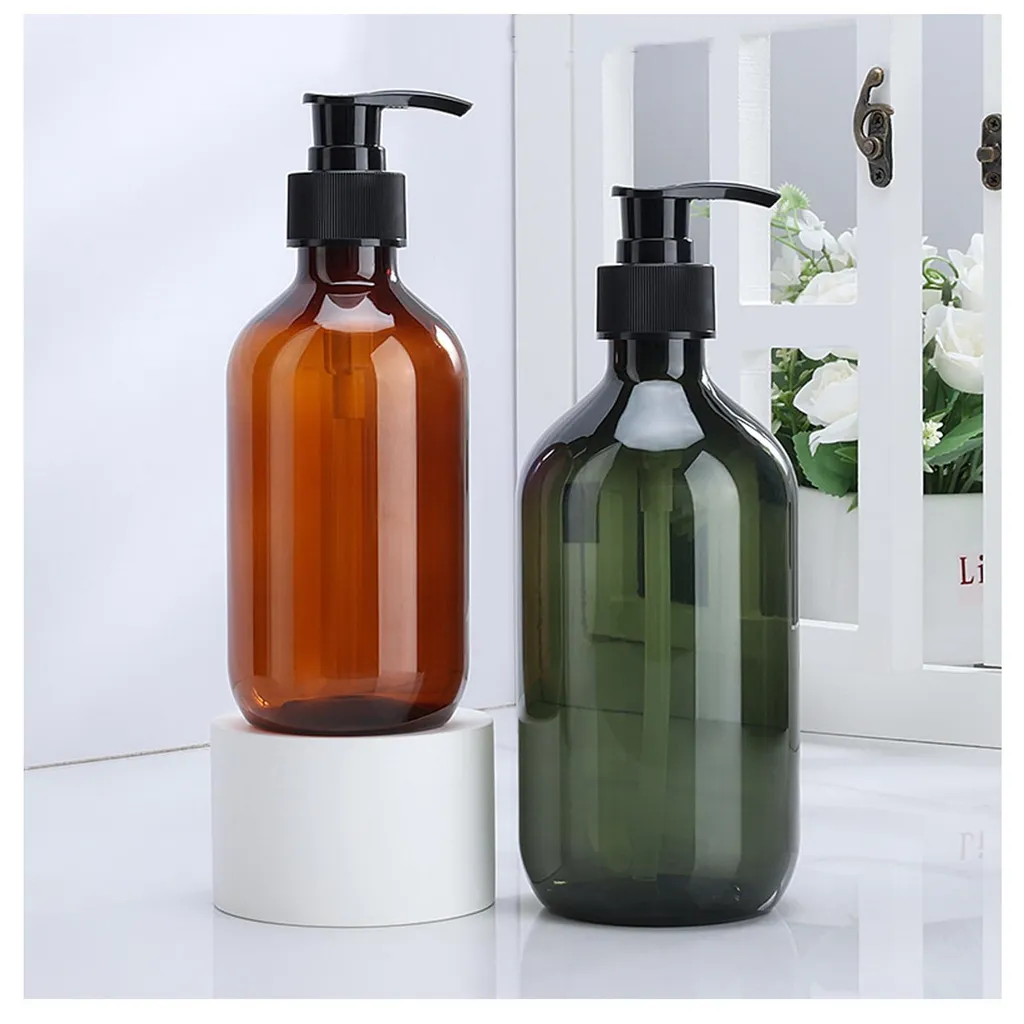 Distributeur de liquide vaisselle bicolore 500 ml pour plan de travail