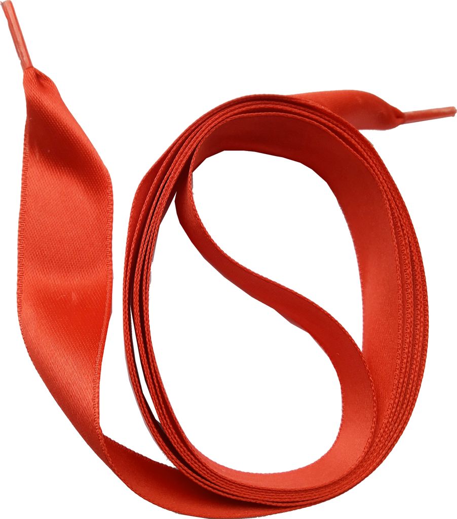 SNORS Schnürsenkel SATIN breit - ORANGE - 16mm - 130cm Produktbild 