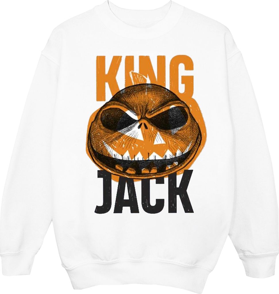 Disney - "The Nightmare Before Christmas King Jack" Sweatshirt für Herren BI42693 (XXL) (Weiß)