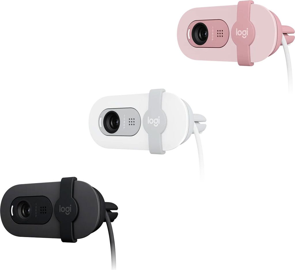 Logitech Brio 100 Webcam, Farbe:Off-Weiß Produktbild 