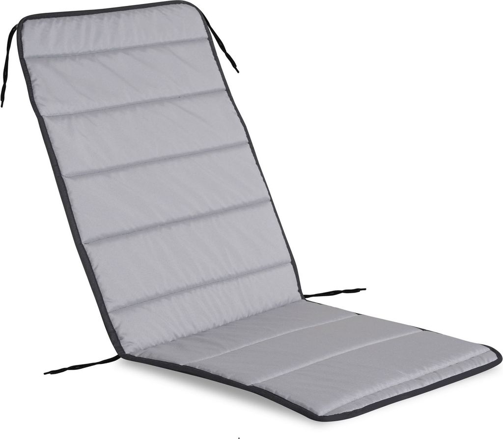 Gestepptes Schaumstoff-Stuhlkissen 50x50x80 cm dunkelgrau