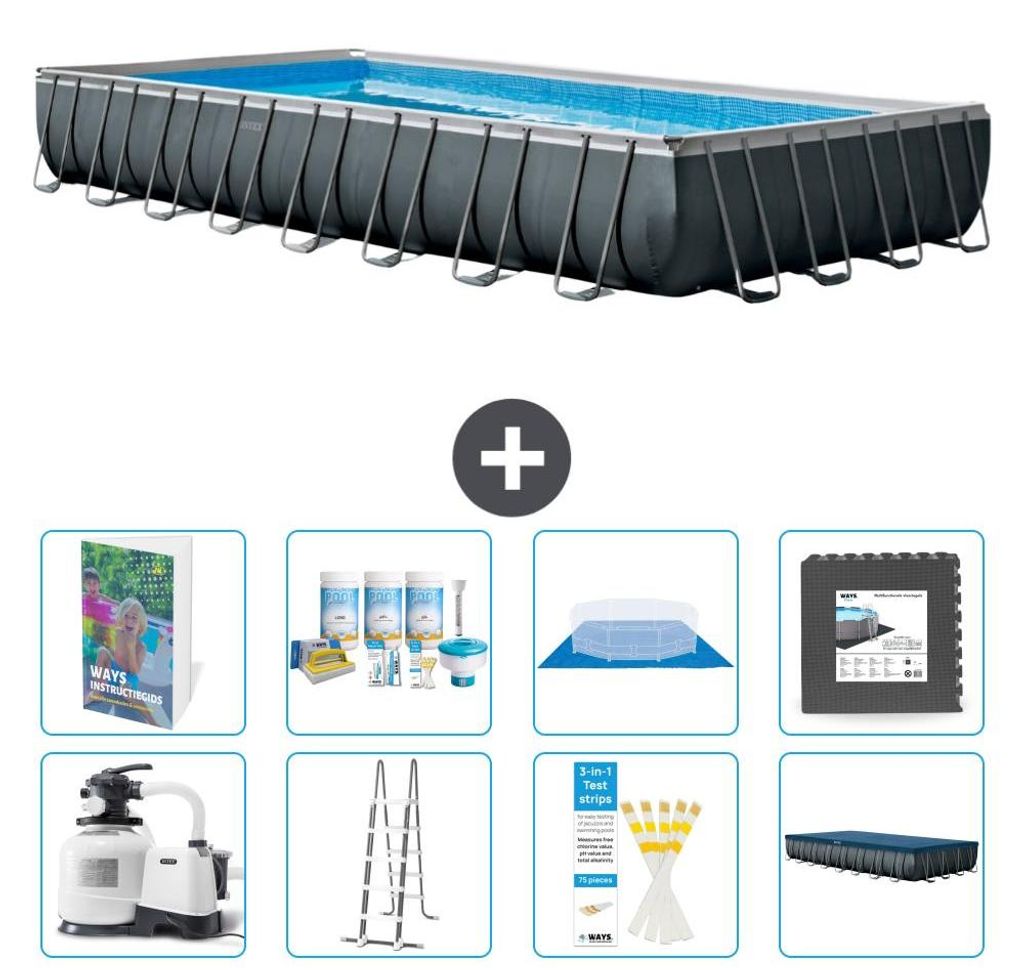 Ultra XTR Pool Rechteckig - 975x488x132 cm - 9-teilig S581