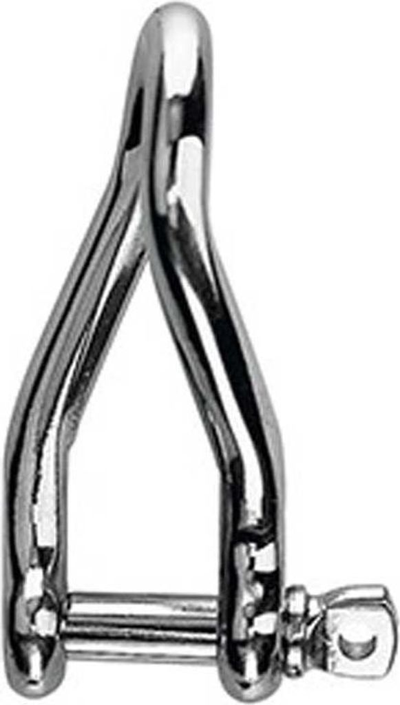 Barton Marine Stainless Twisted Schäkel Silber 10 mm Silber 10 mm