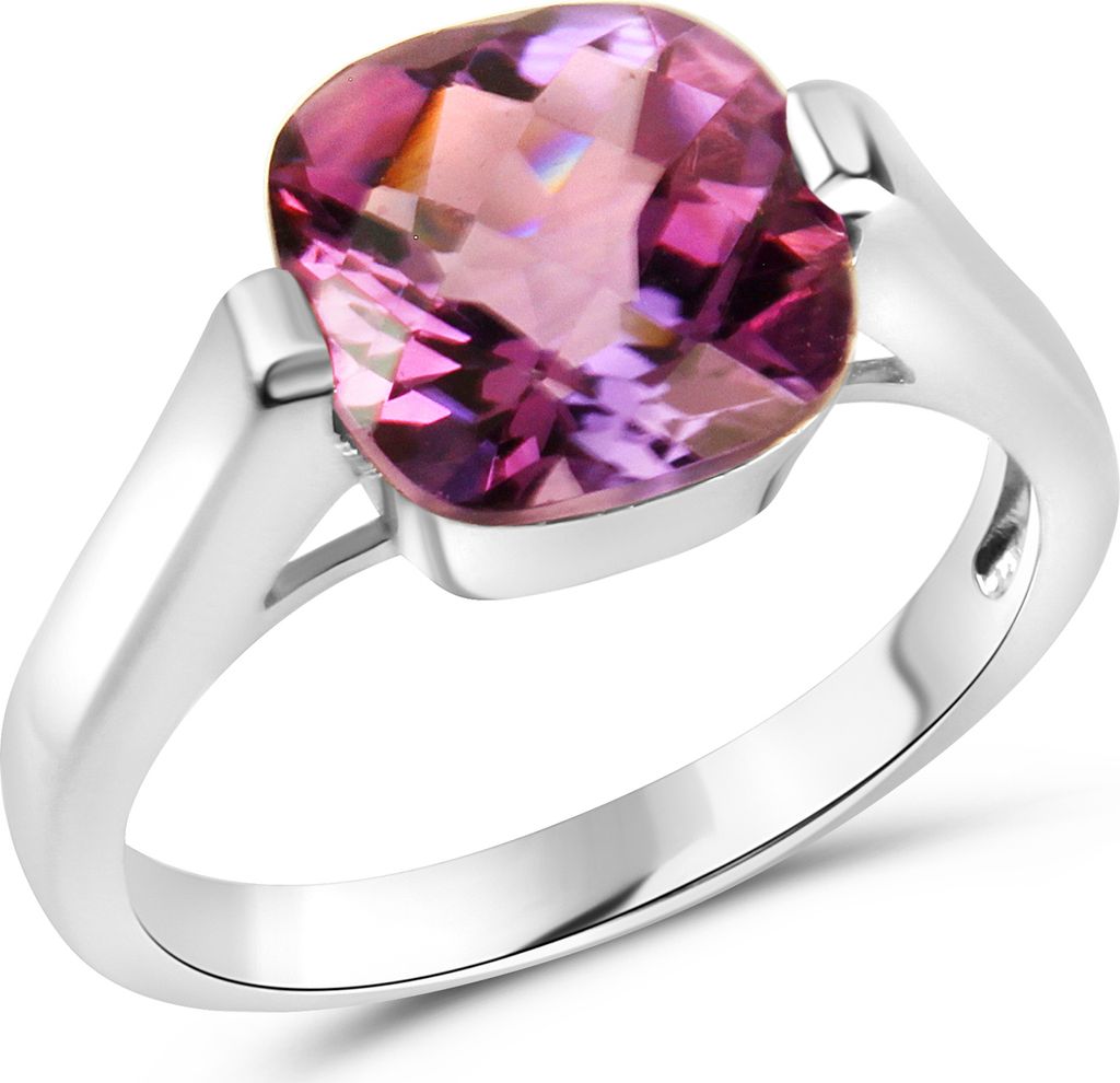 V Ring 925/- Sterling Silber weiß 062 (19,7) Amethyst lila 358271612