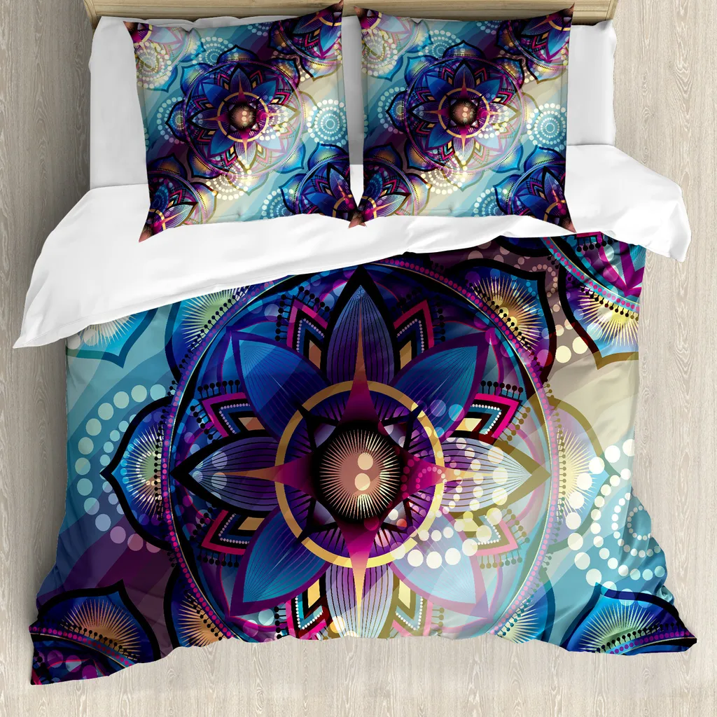 Set Letto ABAKUHAUS Lotus: Stile Moderno 200x200 cm e Federe 80x80