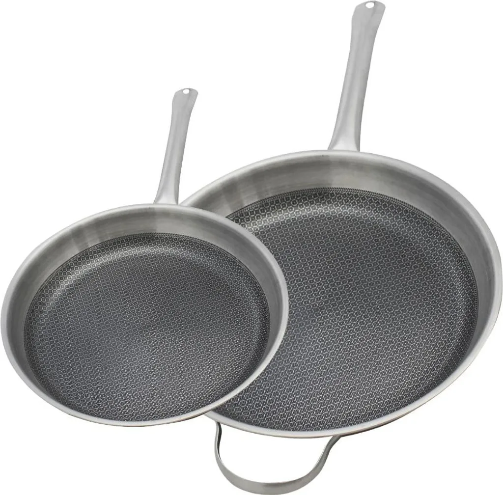 Poêles Inox Elo pour Saisir et Mijoter - Duo Relief Solution 24/32 cm