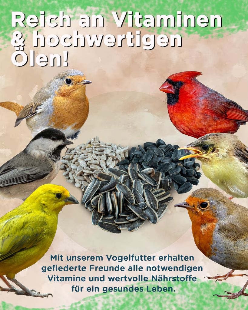 Futterbauer 25kg Sonnenblumenkerne schwarz Vogelfutter Produktbild 2
