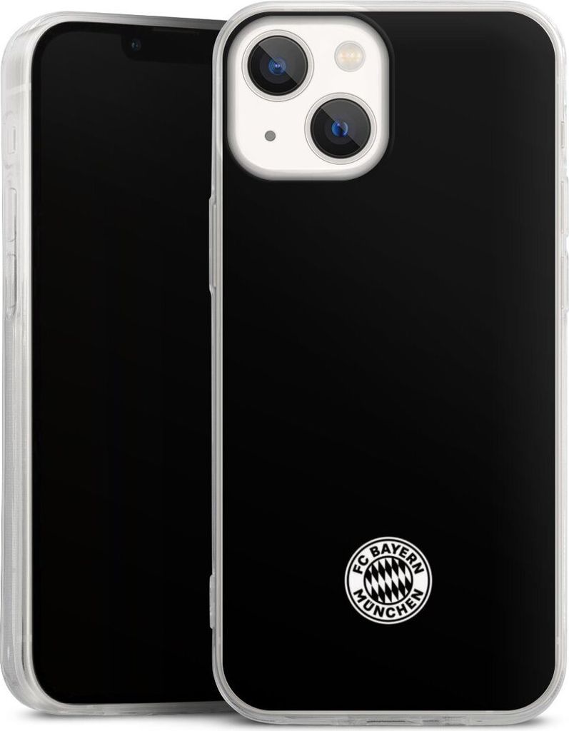 DeinDesign Slim Hülle für Apple iPhone 13 Mini Silikon Case Ultra Dünn Handyhülle FC Bayern München FCB Offizielles Lizenzprodukt