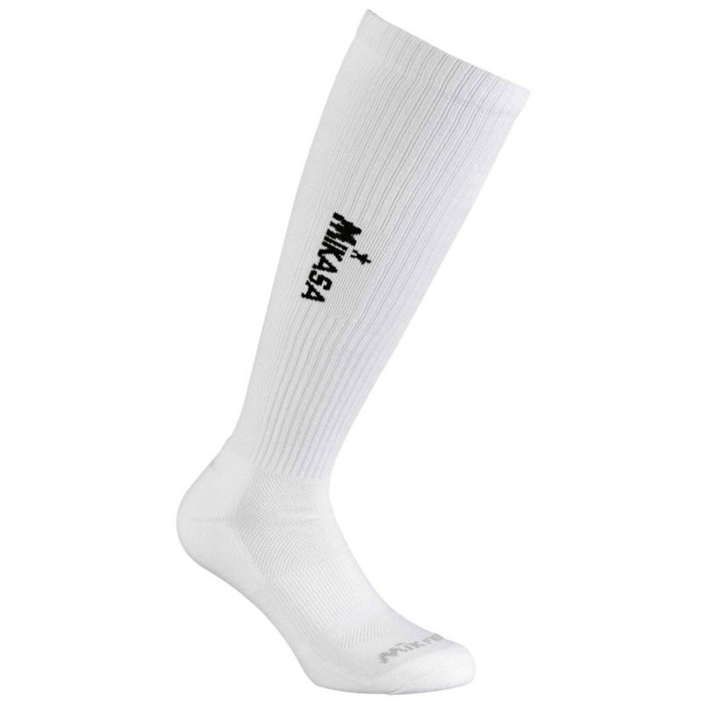 Mikasa Volleyball Lange Socken Erwachsene weiß schwarz Gr S