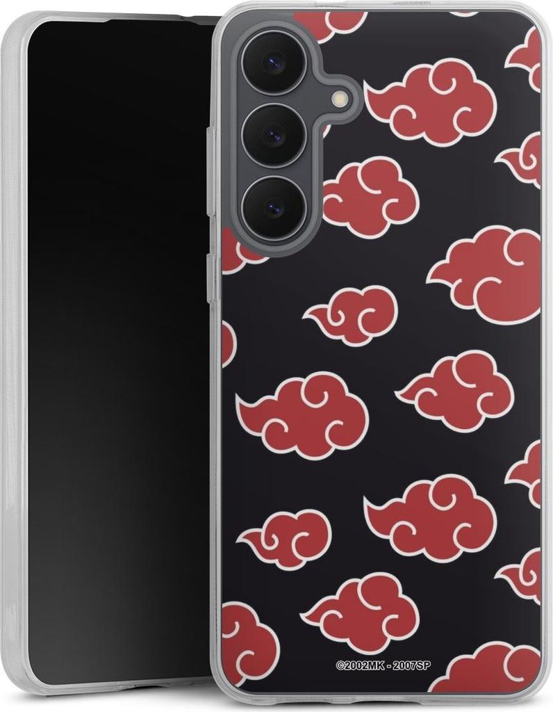DeinDesign Handyhülle für Samsung Galaxy S25 FE Silikon Hülle Case Smartphone Schutzhülle Naruto Shippuden Offizielles Lizenzprodukt Akatsuki