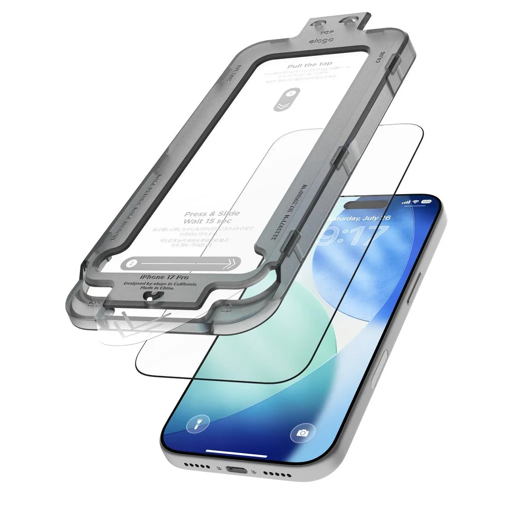Verre blindé iPhone 17 Pro Elago 9H : protection d'écran anti-rayures - 2