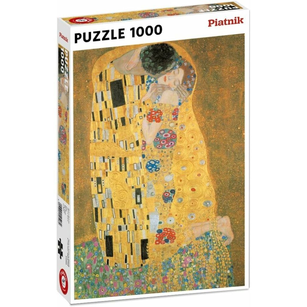 Gustav Klimt - Der Kuss. Puzzle 1000 Teile Produktbild 