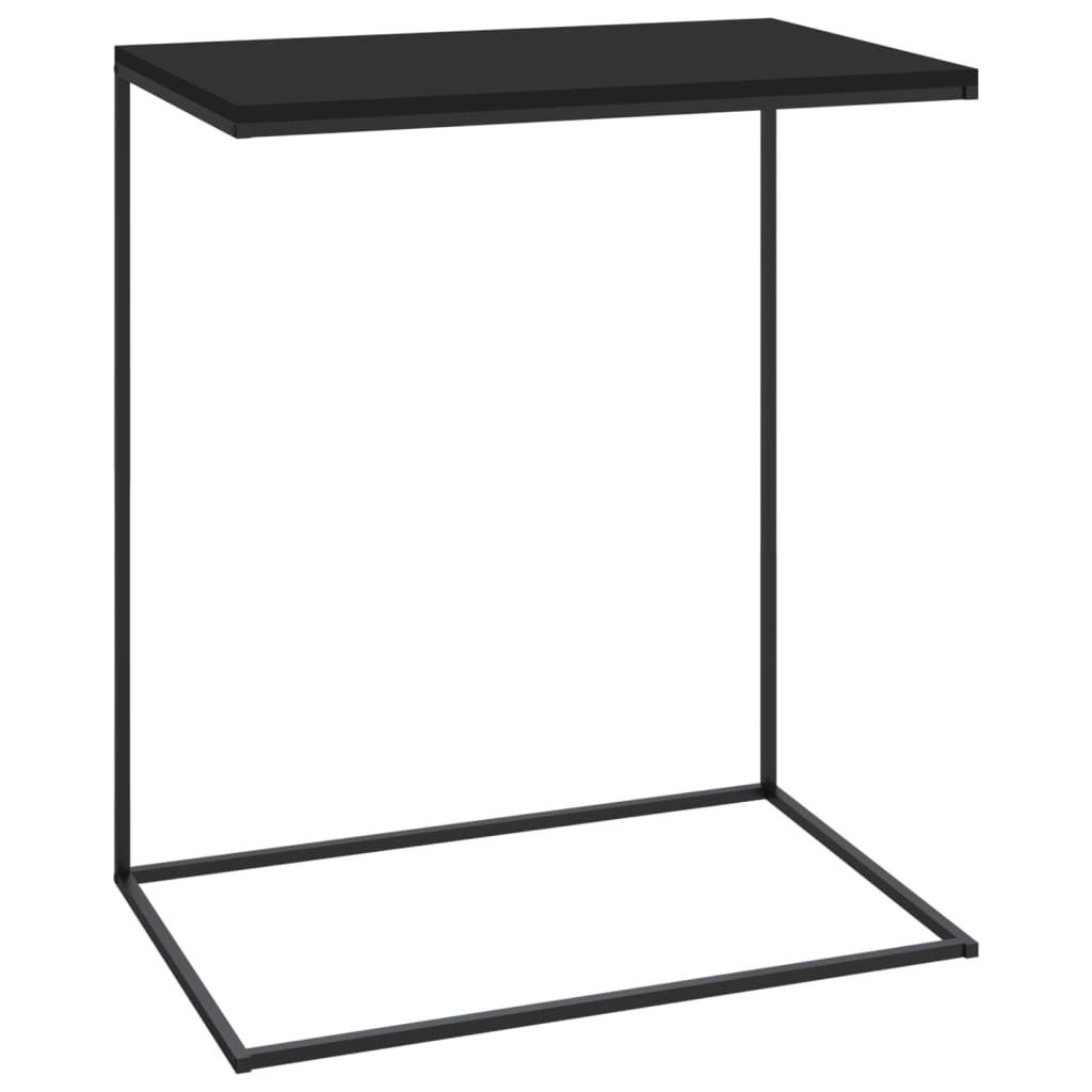 "WINTER SALE"Satztisch-Beistelltisch - Wohnzimmer Tisch modern - Schwarz 55x35x66 cm Holzwerkstoff - Kaffeetisch NEU8801634