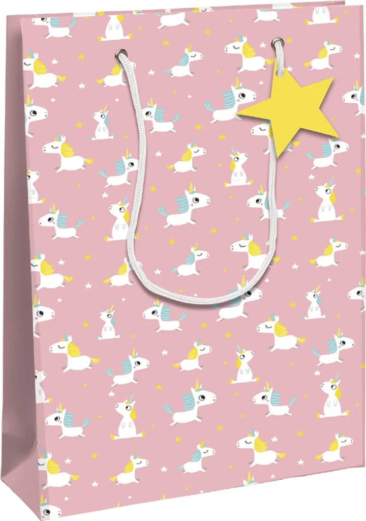 Clairefontaine 32466-2C Busta Regalo Media Unicorni - Carta 210g/m2