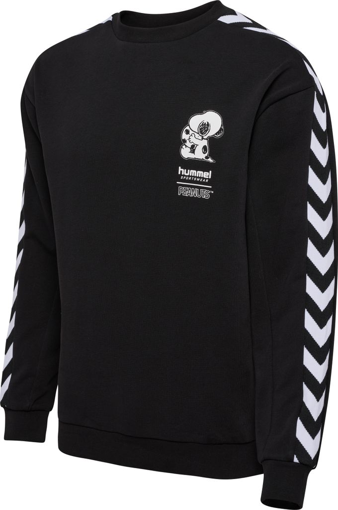 Hummel Archive Peanuts Sweatshirt Uni, schwarz, XXL, Uni,Damen,Herren