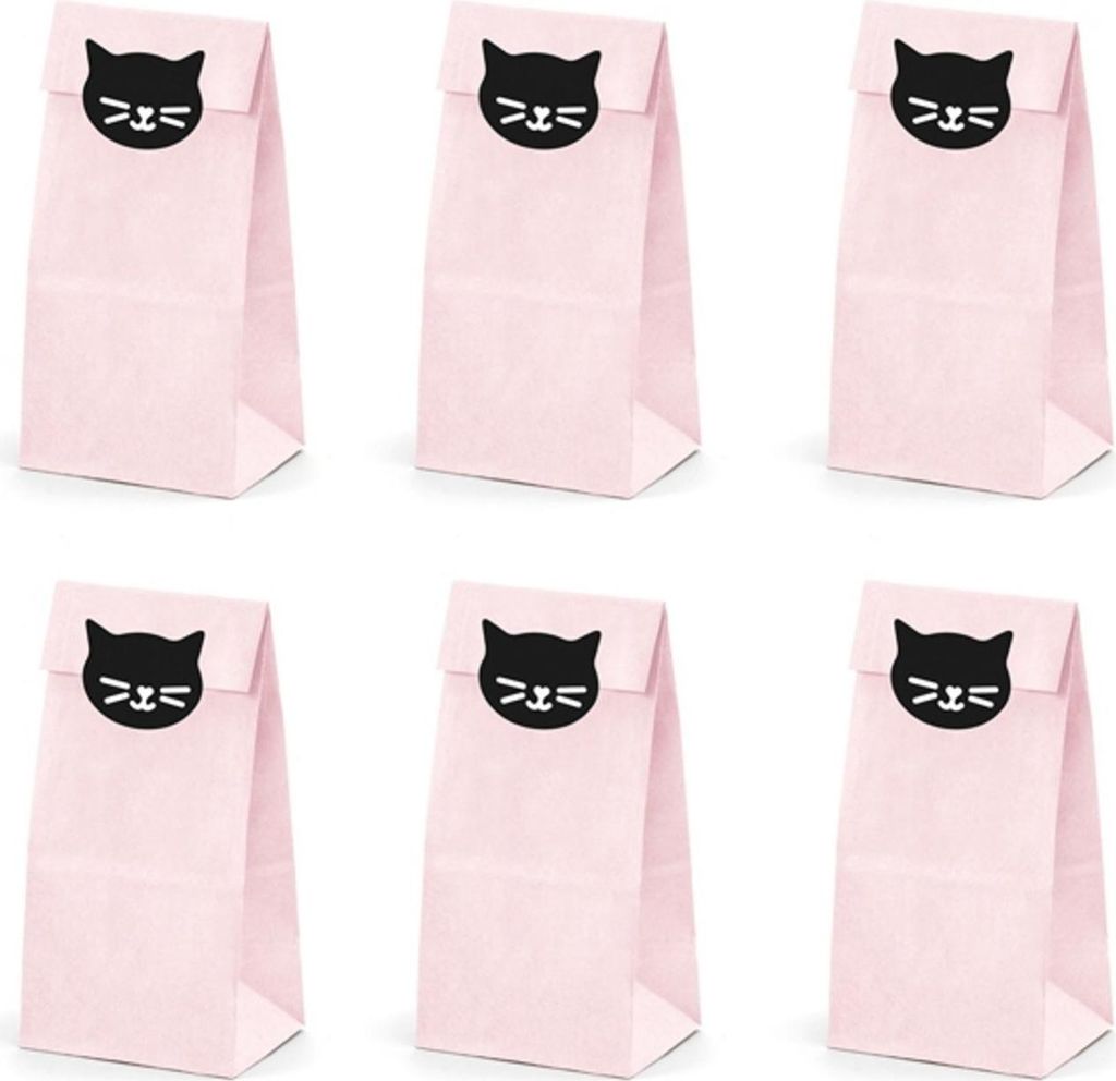 PartyDeco TNS11, Lunchpaket, Kind, Pink, Papier, Abbildung, Rechteckig