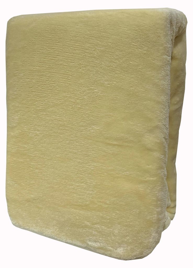 Winter Spannbettlaken Teddyplüsch 120-130x200cm Beige Weich Produktbild 