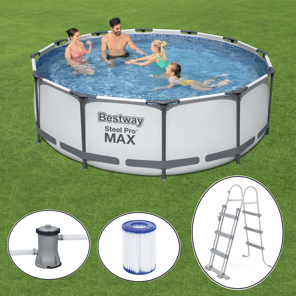 Steel Pro Max™ Frame Pool Komplett-Set, rund, mit Produktbild 70