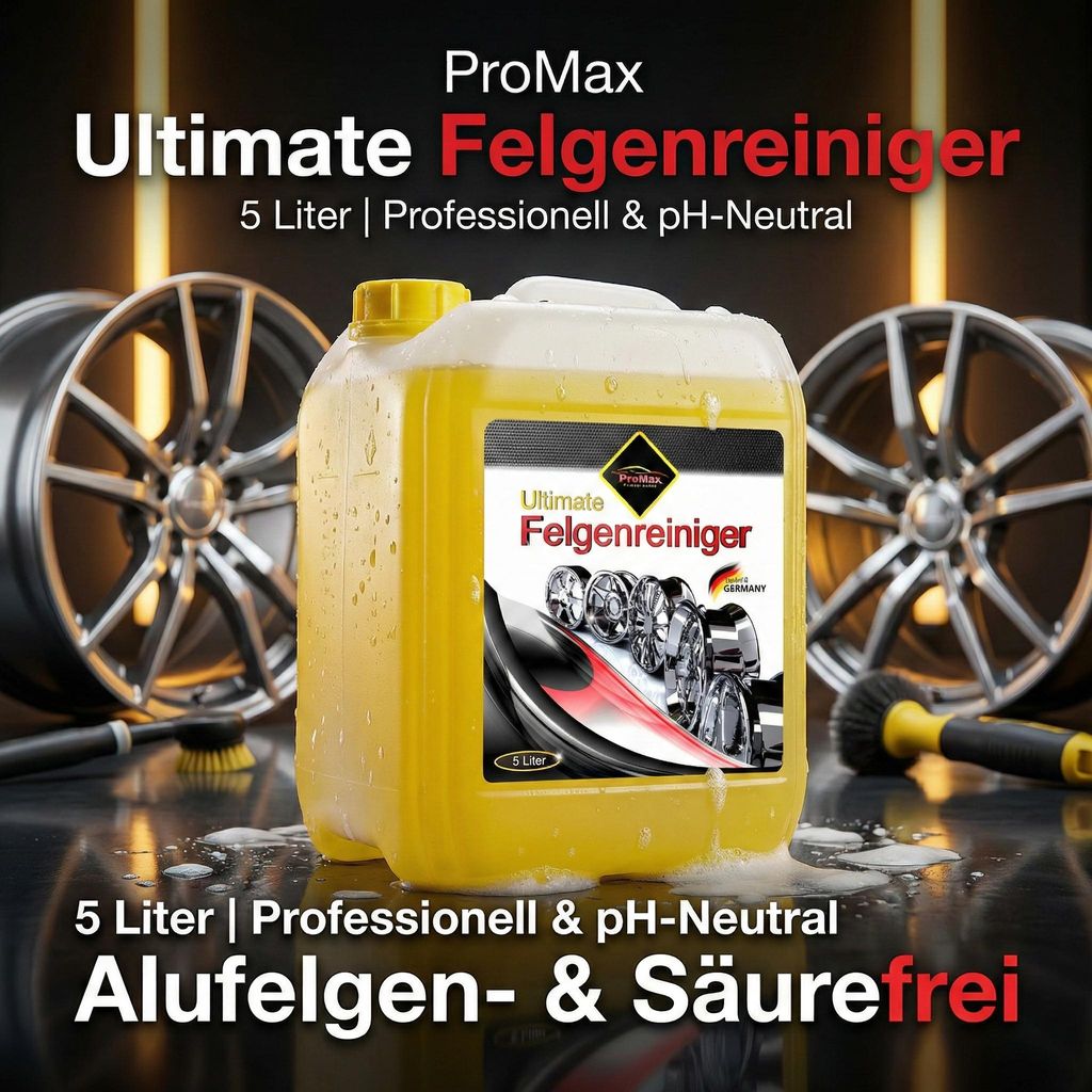 5 Liter ProMax Ultimate Felgenreiniger, Alufelgenreiniger, Produktbild 