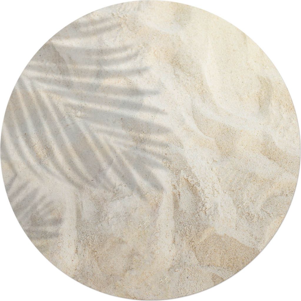 Schatten von Blättern auf dem Sand – Bodenschutzmatte – Stuhlunterlage – Bürostuhlmatte – Rutschfeste Bodenmatte – Schutzmatte für Har...